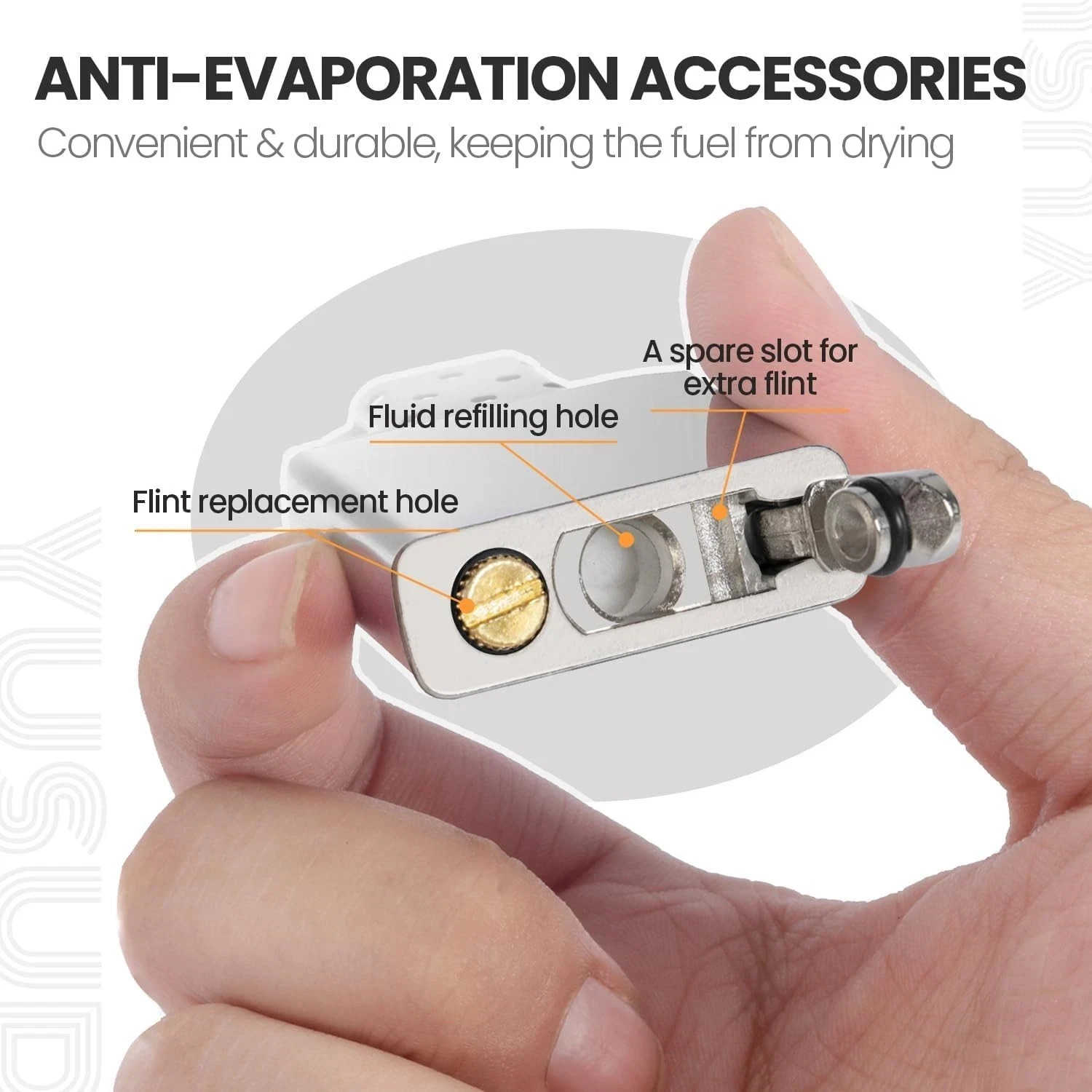 Multi-Sided Metal Gasket Seal for Zippo Lighters – Anti-Evaporation Accessories
