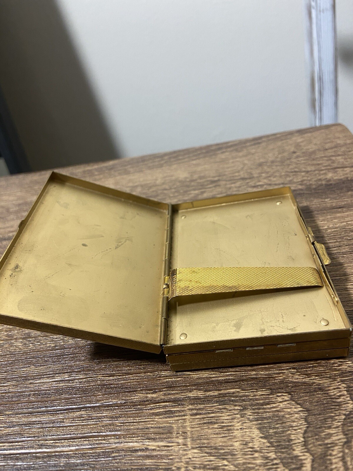 Kigu Mother Of Pearl Cigarette Case And Compact With Mirror, Very Good Condition