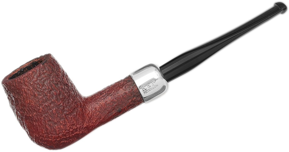 Peterson Irish Made Army Sandblasted Billiard (102) Fishtail Tobacco Pipe – New