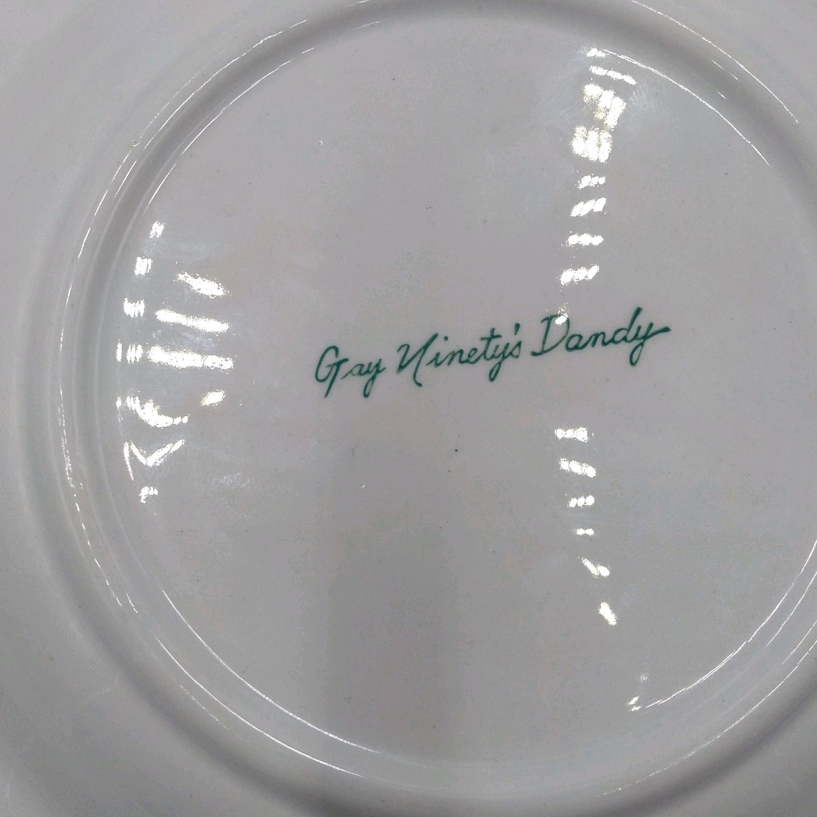 Gay Ninety’s Dandy Fishing Gentleman Man Ceramic Ashtray MCM Vintage