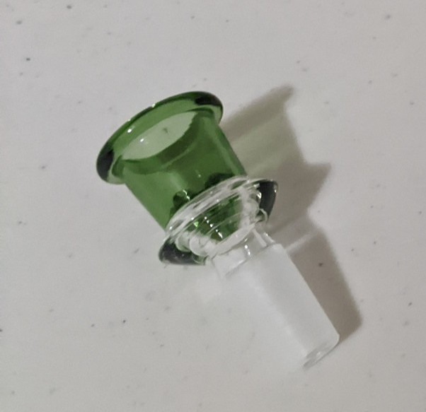14mm Glass SNOWFLAKE SCREEN Slide BOWL Male for Water Pipe Bong (1 – ONE) Green
