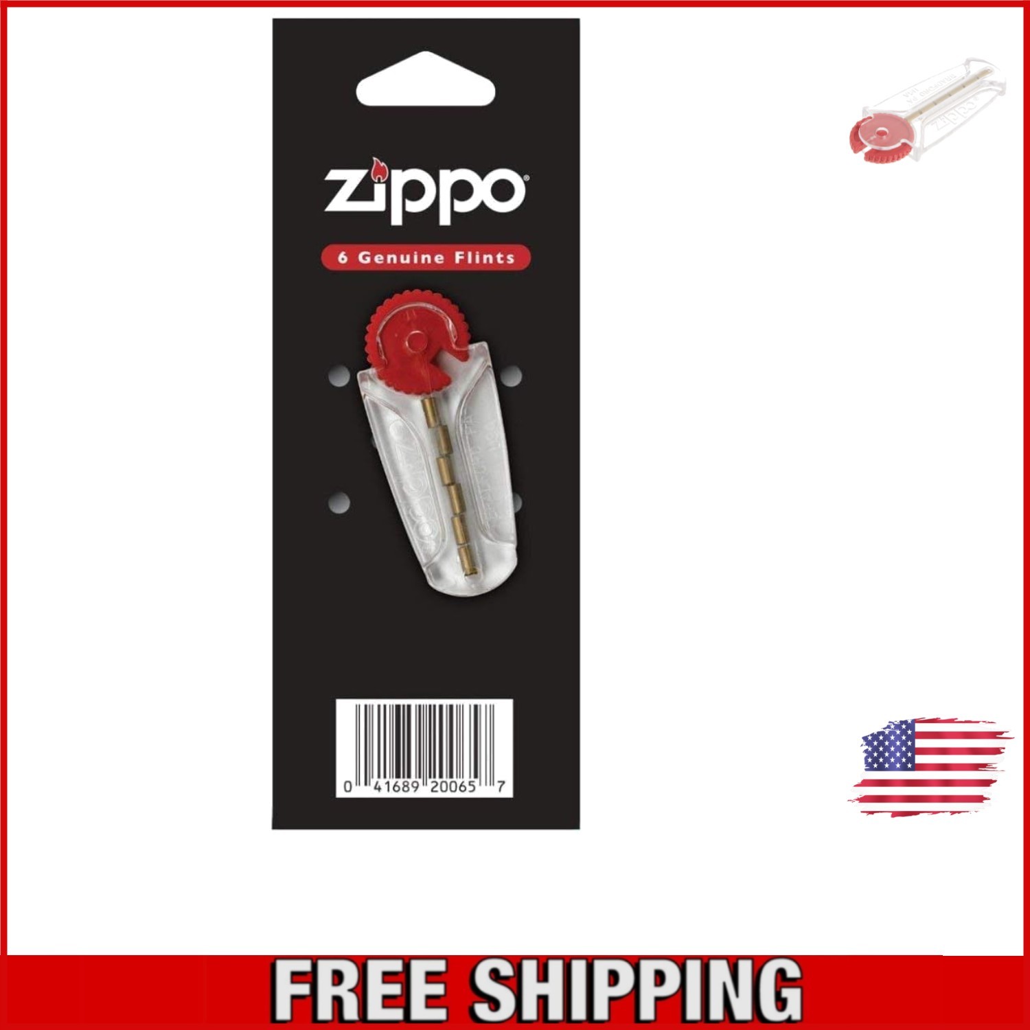 Compact Genuine Flint Set for Windproof Lighters – Perfect for Outdoors, 6 Count