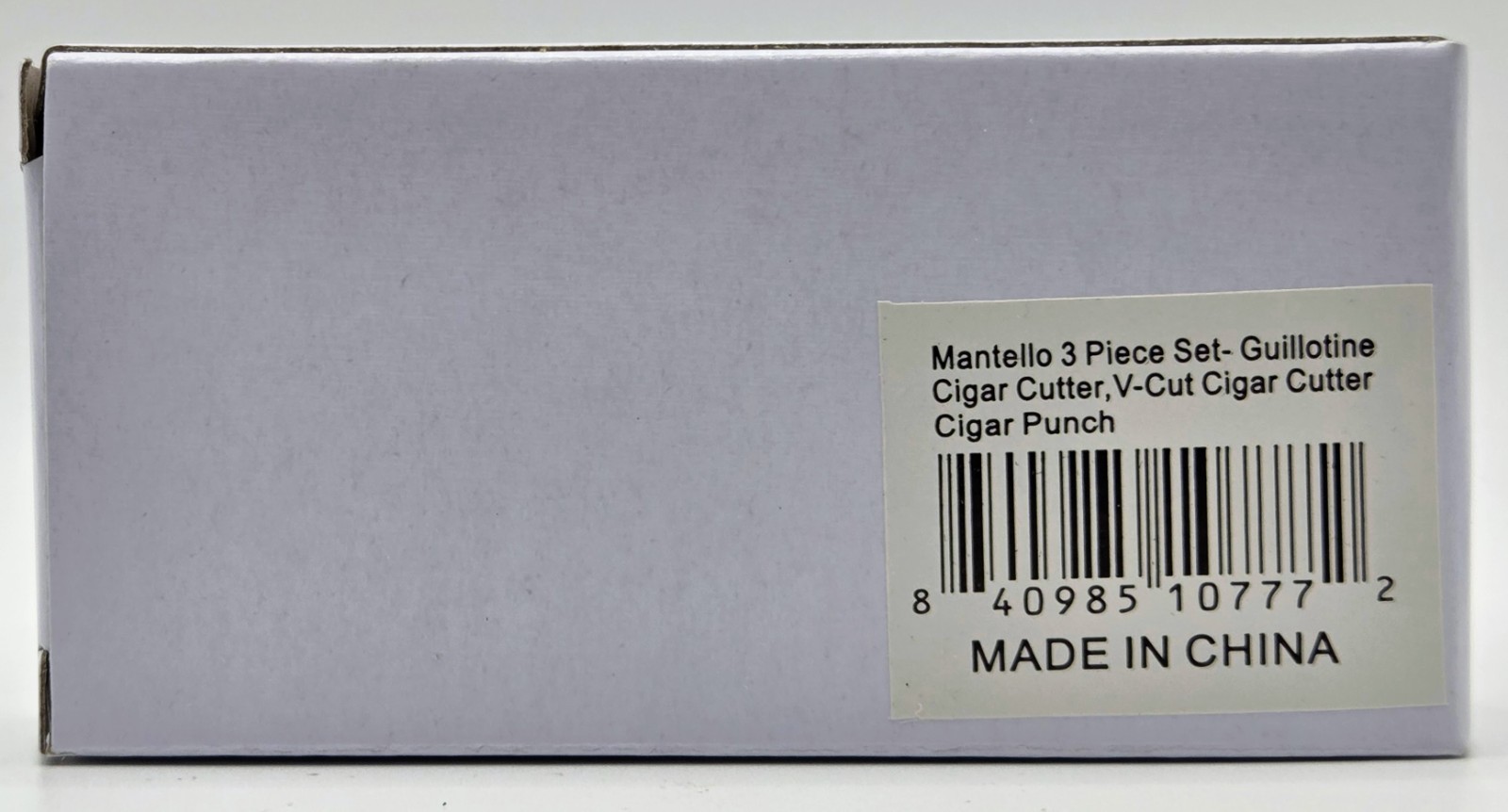Mantello Cigars 3 Piece Gift Set Guillotine Cutter, V-Cut and Punch Keychain New
