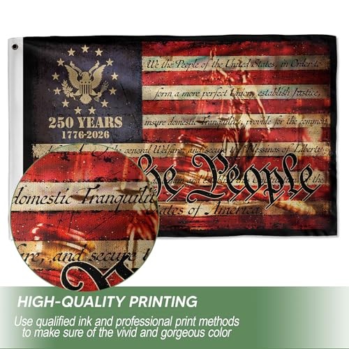 250 Anniversary Usa Flag, Commemorative House Flags, Two-sided Design 3×5 DS5