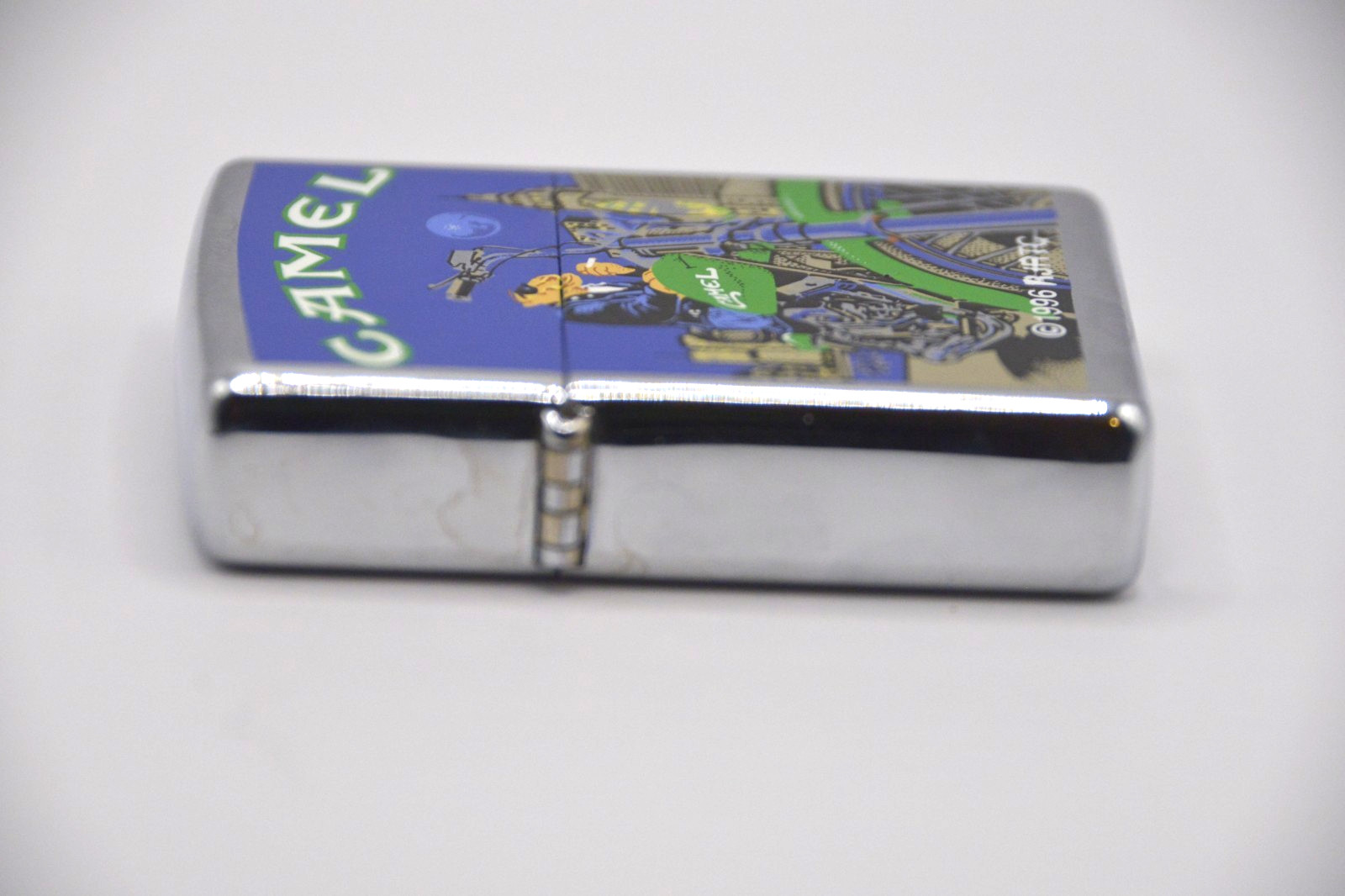 1997 JOE CAMEL MOON AND MOTORCYCLE WTC ZIPPO LIGHTER IN BOX