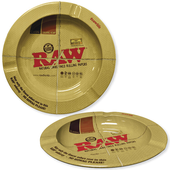 Magnetic RAW Round Metal Ashtray Size “5.5 X 5.5” X .06”