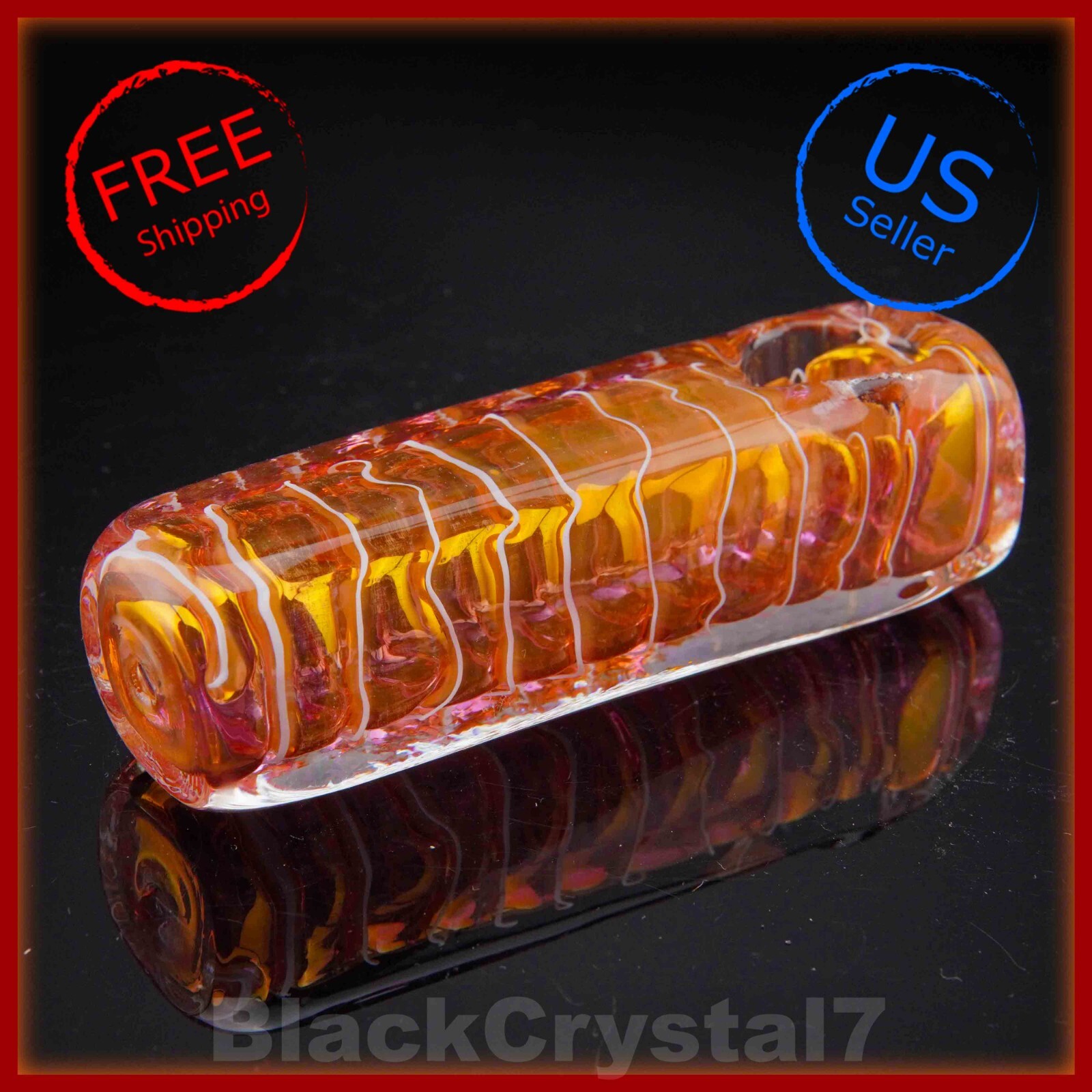 4 inch Handmade Sun Gold Wrapped Square Rectangle Tobacco Smoking Bowl Pipes