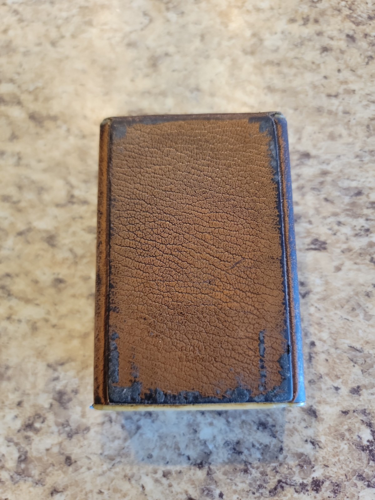 VINTAGE ROLFS CIGARETTE LEATHER SNAP LID 3.5″ BROWN GOLD