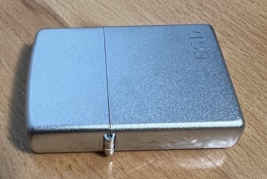 NEW NIB ZIPPO Lighter Scroll Design Engraved Initials (EDG) Scrollwork-on-Sides