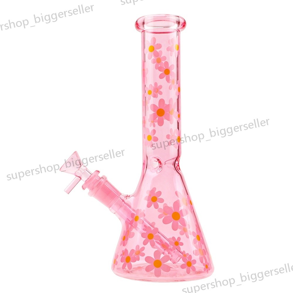 10″ Heavy Duty Glass Beaker Bong Water Smoking Tobacco Pipe 14MM Bowl US