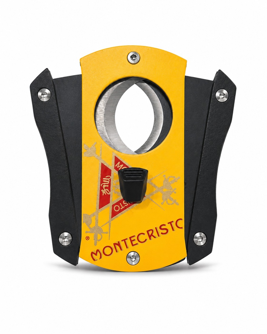 Montecristo Yellow & Black Double Blade Double Guillotine Cigar Colibri Cutter