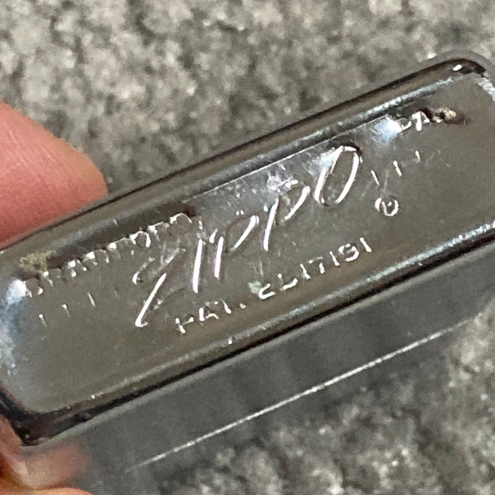 Vintage 1967 ZIPPO Lighter Patent 2517191 CIRCLE H FARM Hamilton Ohio Logo 60s