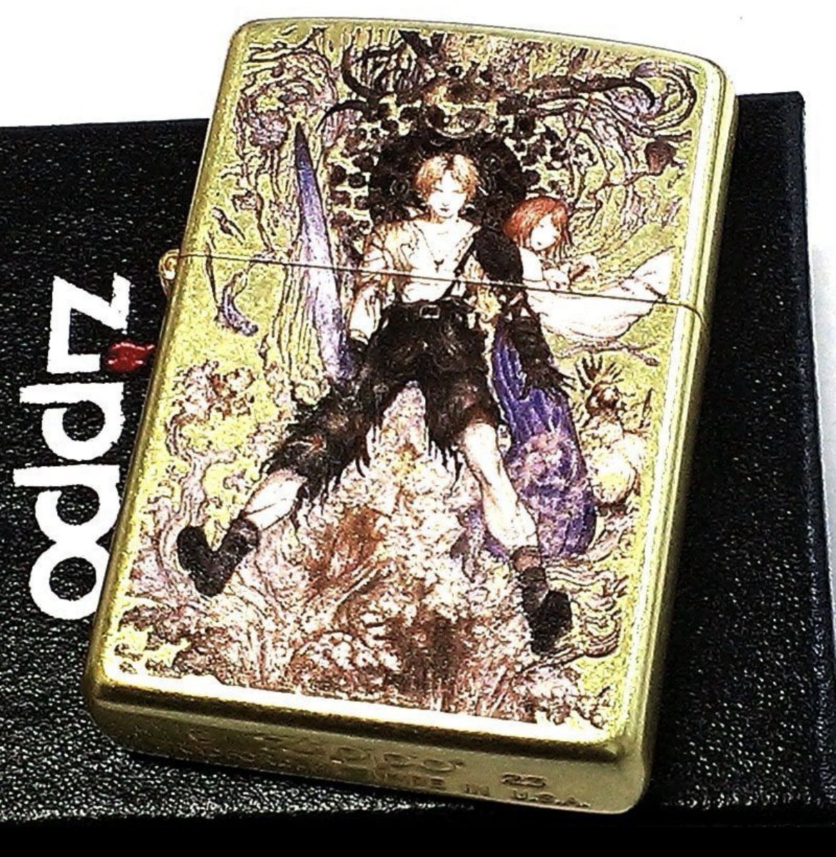 Zippo oil lighter Yoshitaka Amano Final Fantasy WaterWarriorFF10WaterWarrior