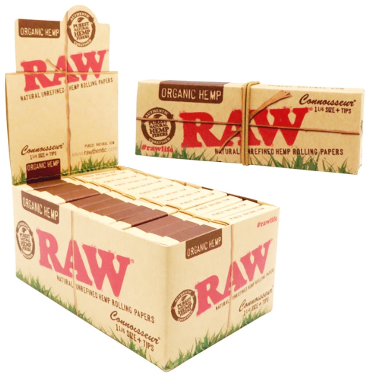 3x Raw Classic 1 1/4 Size Rolling Papers Connoisseur w/tips 3 PKS USA SHIPPED!