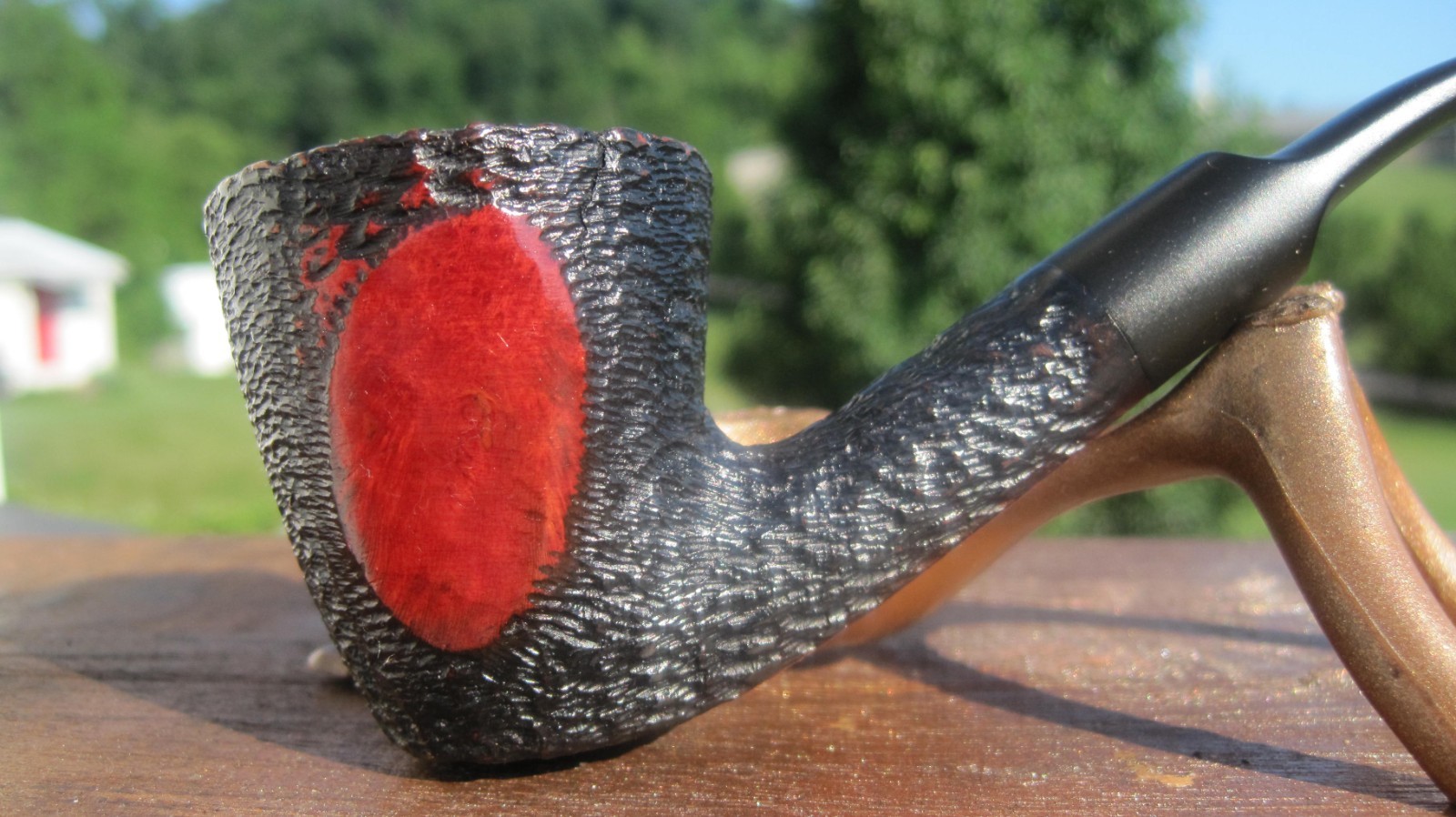 Unknown Columbian Italy Rustic Dublin Smoking Estate Pipe 5.5″ L