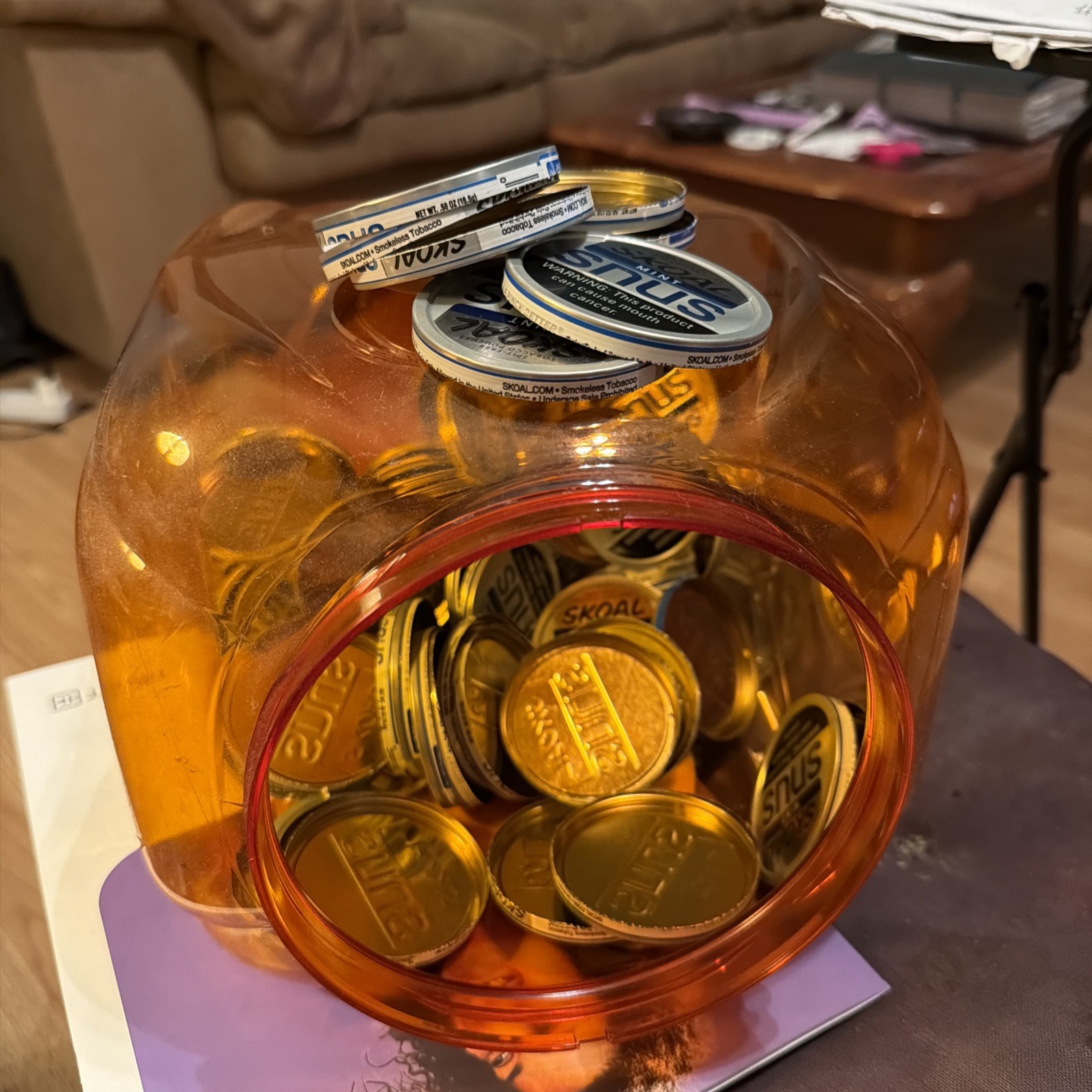 Skoal snus tin tops for sale