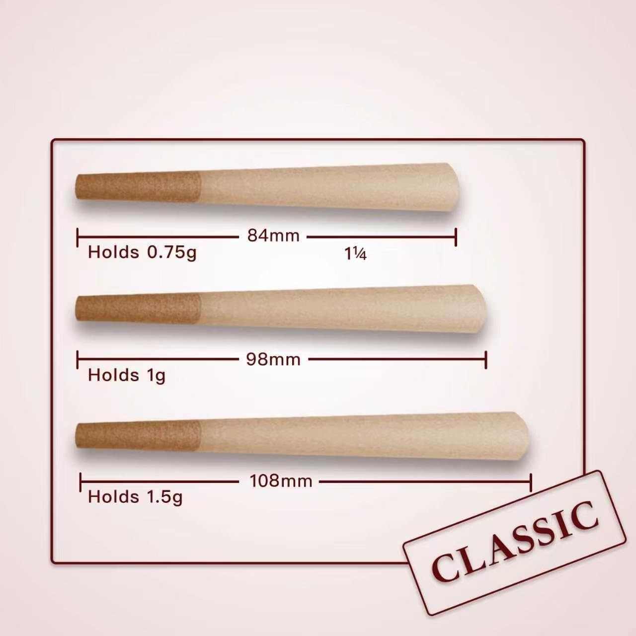 Rolling Cones 1-1/4 Size- – Cones 1-1/4 Size – Slow Burning 1-1/4 Size Pre Ro…