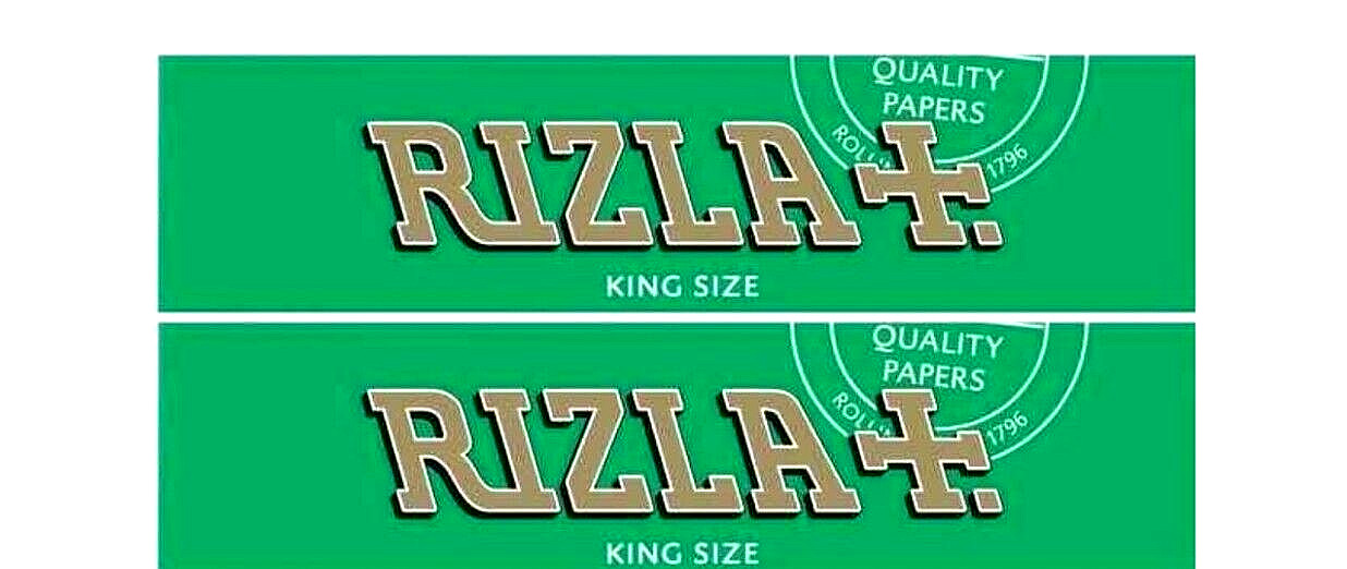 2x Rizla Rolling Papers Green King Size 32 Lvs/Pk 2/PKS DISCOUNTS! USA SHIPPED!