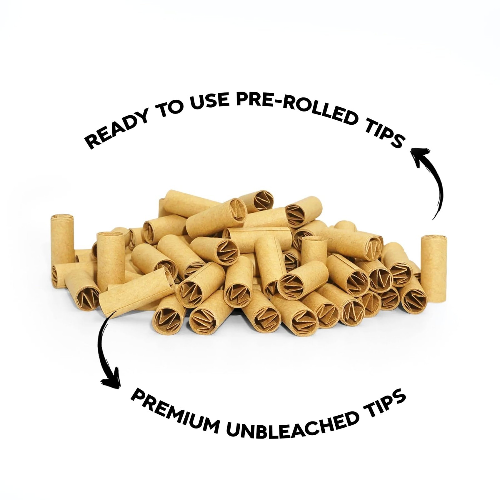 500PCS Unbleached Rolling Paper Filter Tips Ø7mm – Pre-Rolled Joint Tips for Cig