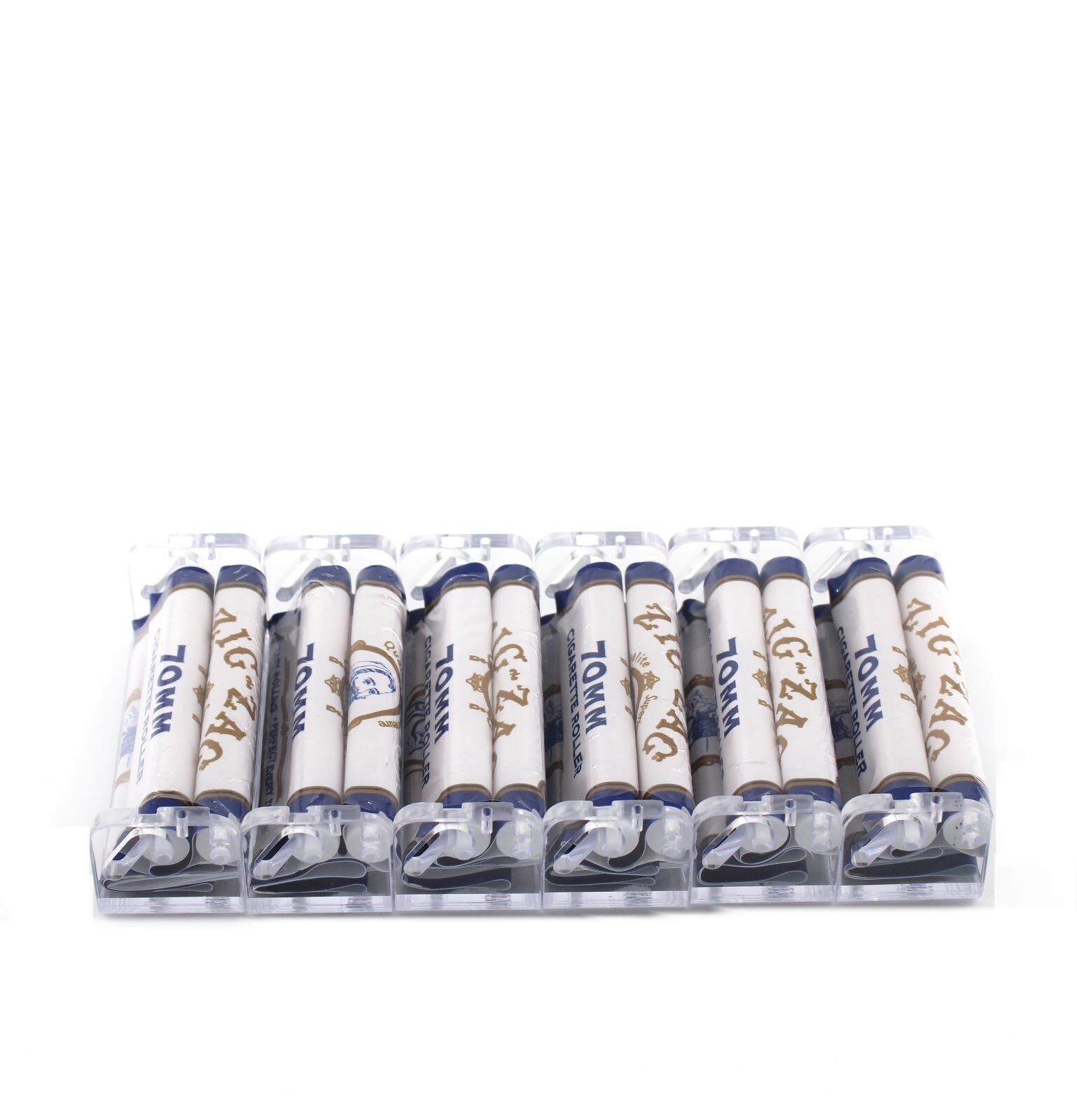 😎6 PACK OF ZIG-ZAG 70MM PLASTIC RYO CIGARETTE ROLLING MACHINE💚HAND ROLLERS💛
