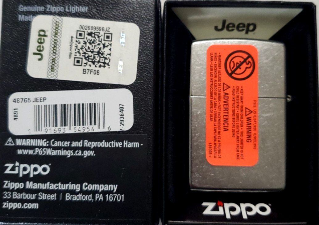 Zippo Lighter Jeep Compass 48765 #122