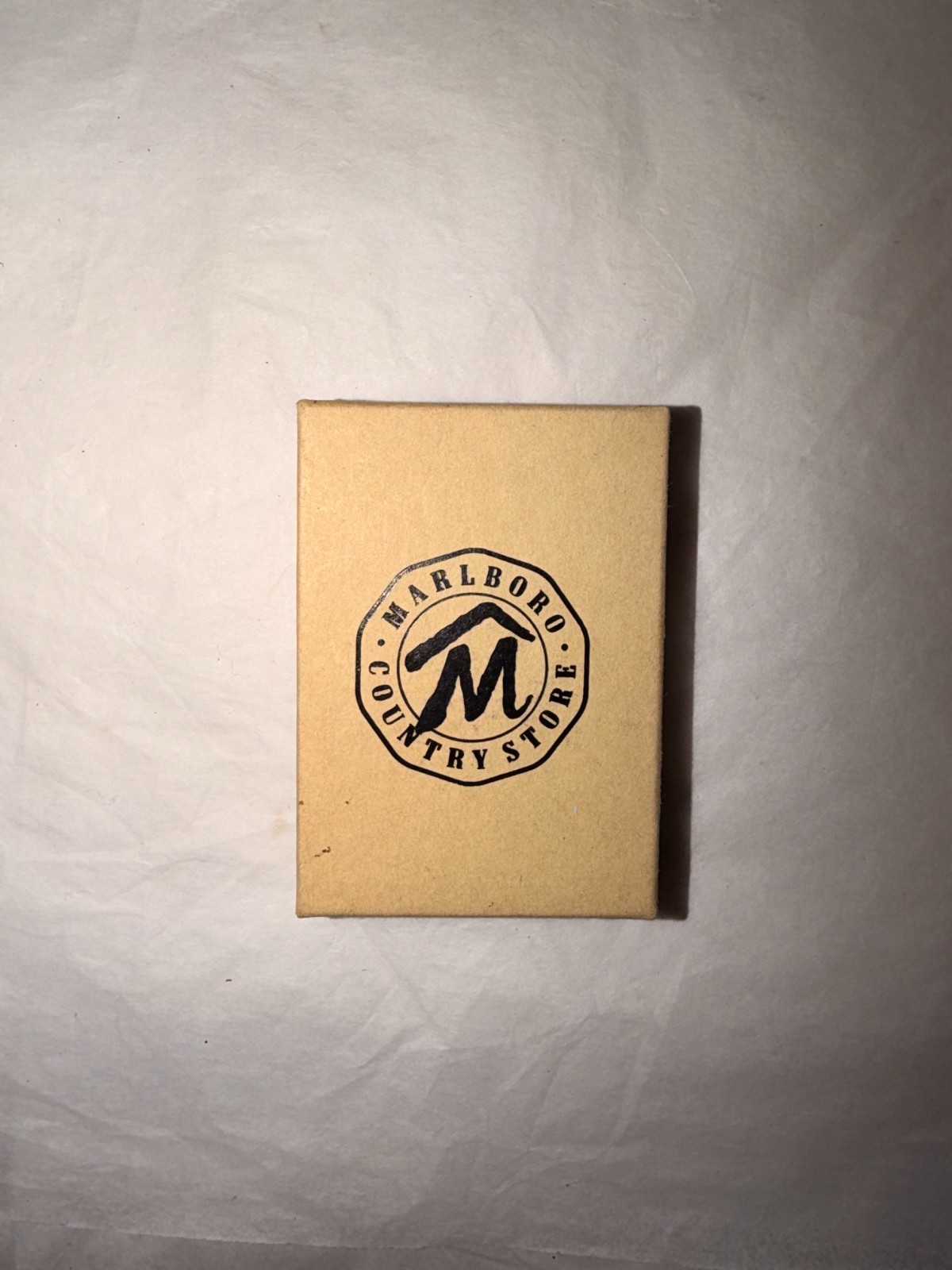 Vintage Marlboro Country Store Zippo Lighter Solid Brass Cowboy on Horse In box