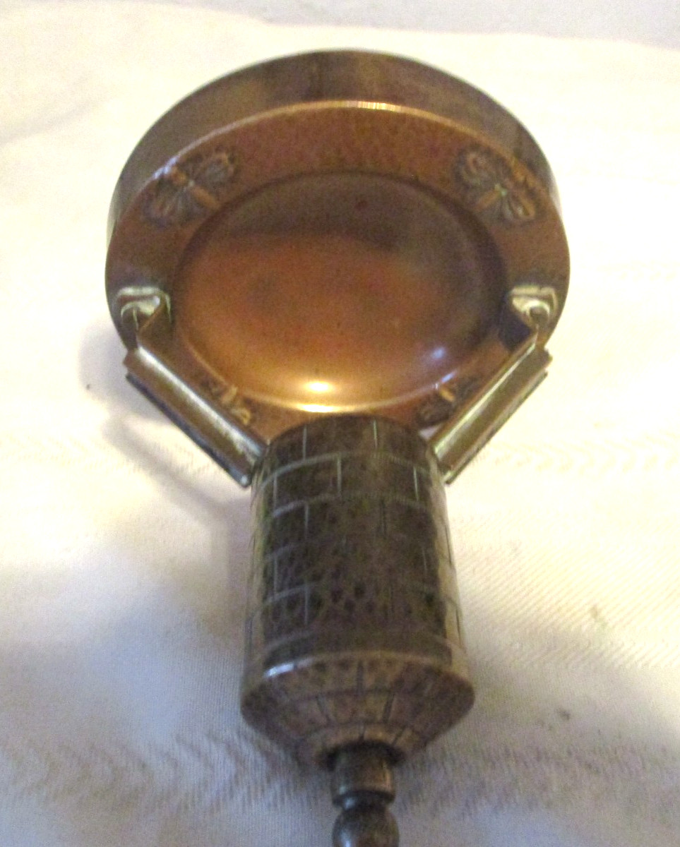 1930s “MUHLEX TABLE STRIKER LIGHTER ART DECO BRASS