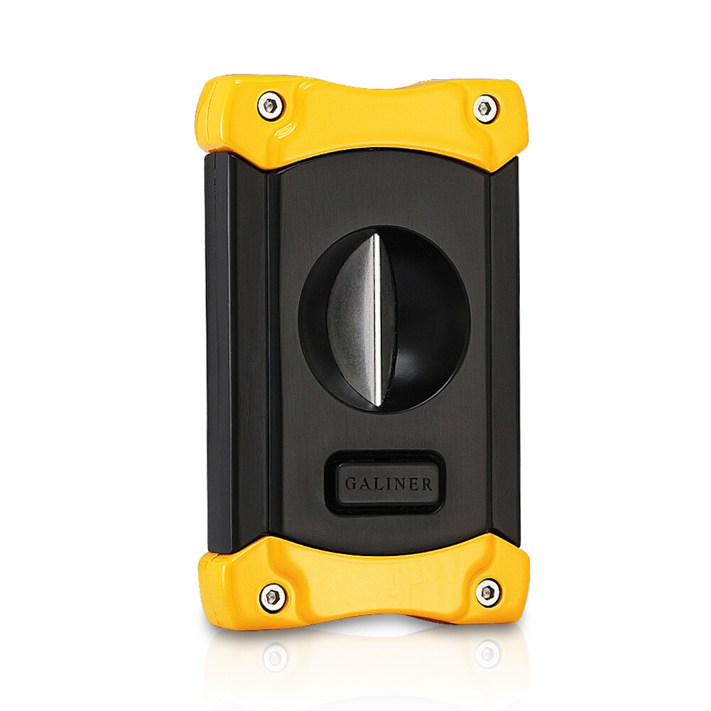 Galiner Cigar Cutter Stainless Steel V-Cutter Cigar Guillotine Puncher Gift Box