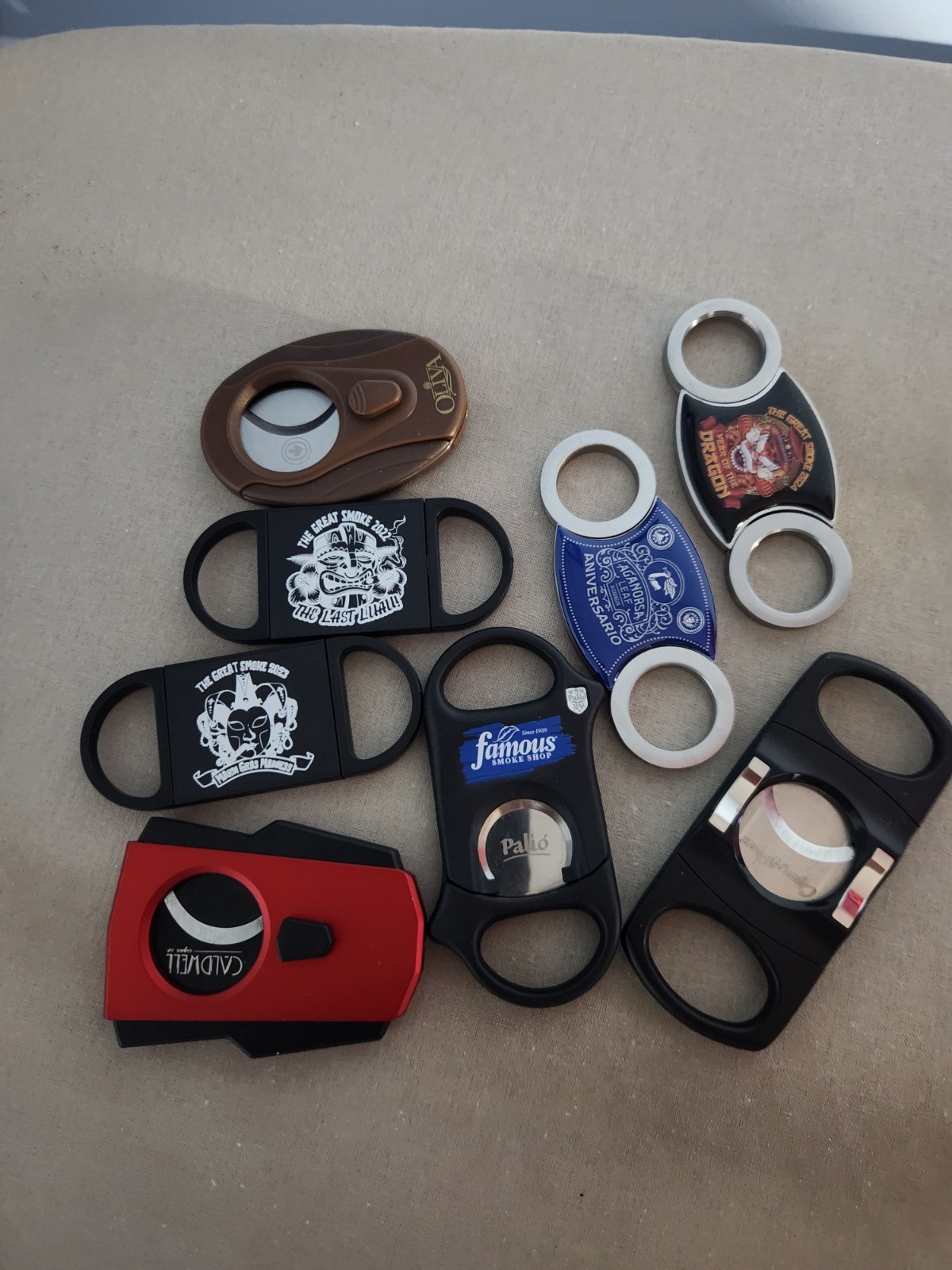 Alec Bradley Caldwell Palio Collectible Multicolor Torch Lighters Lot