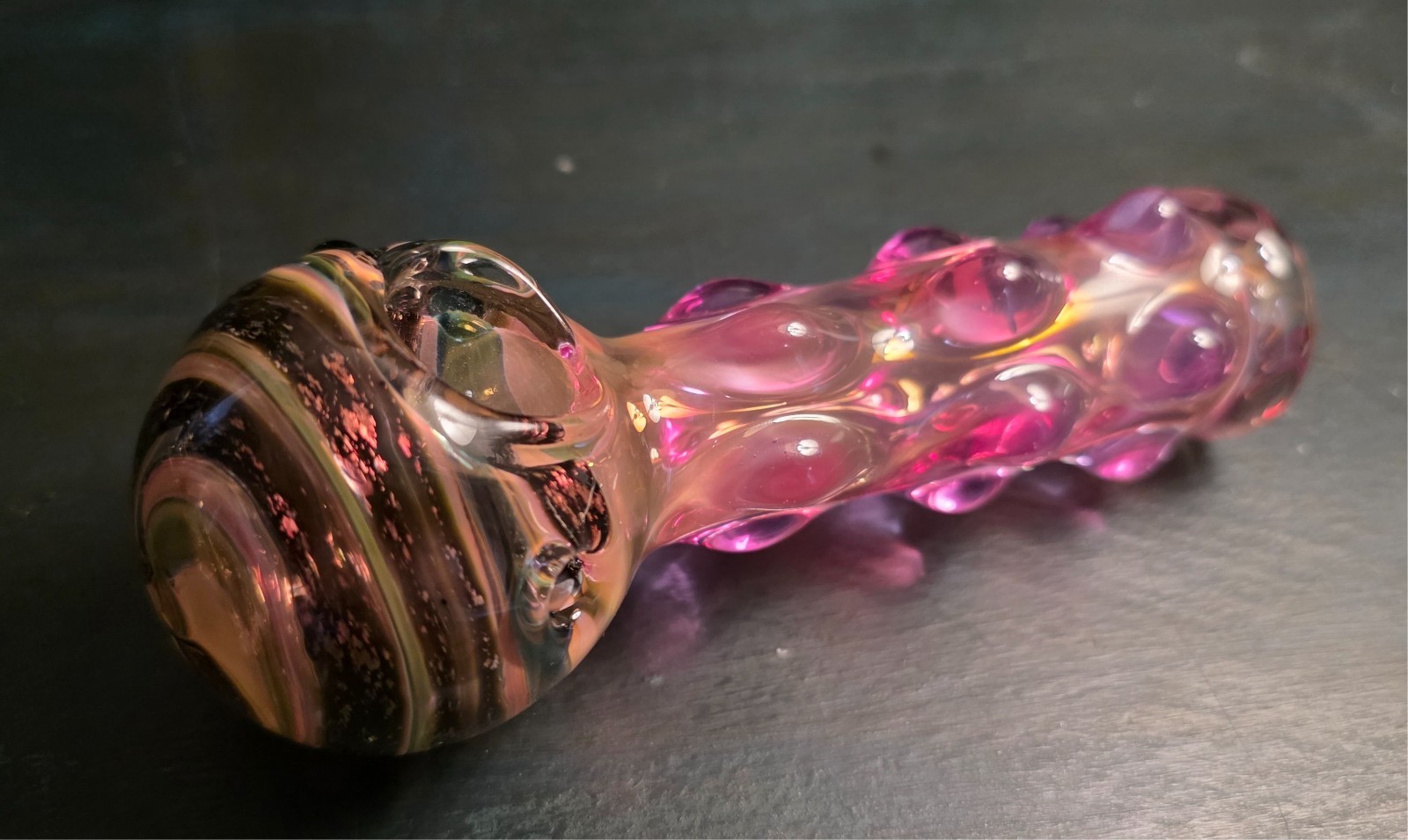 5.25″ Heavy Double Blown Glass Hand Pipe (Brand New, Unique Piece, Tobacco Pipe)