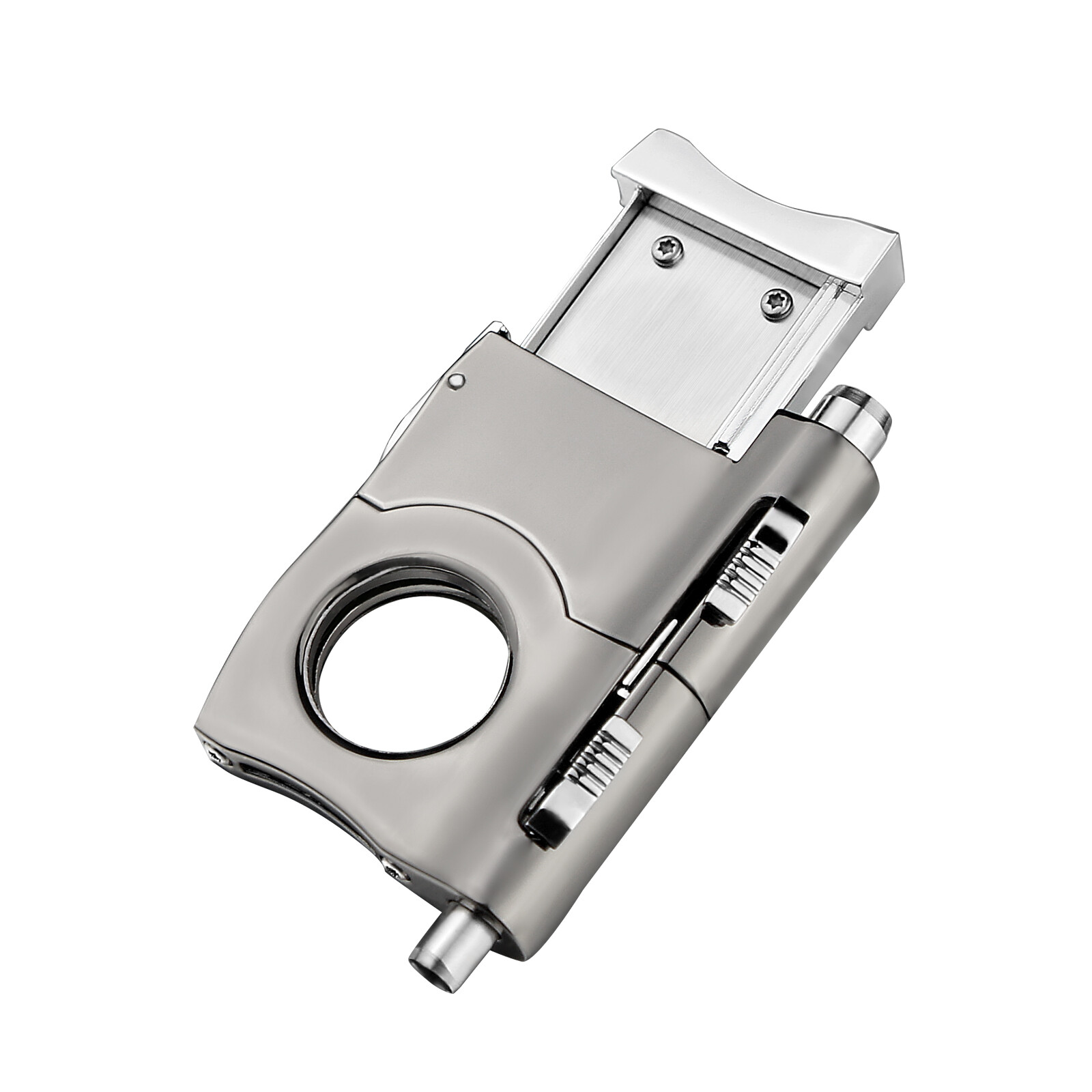 Cigar Cutter Stainless Steel Blade with 2 Cigar Punches Cigar Punch Cutter Set