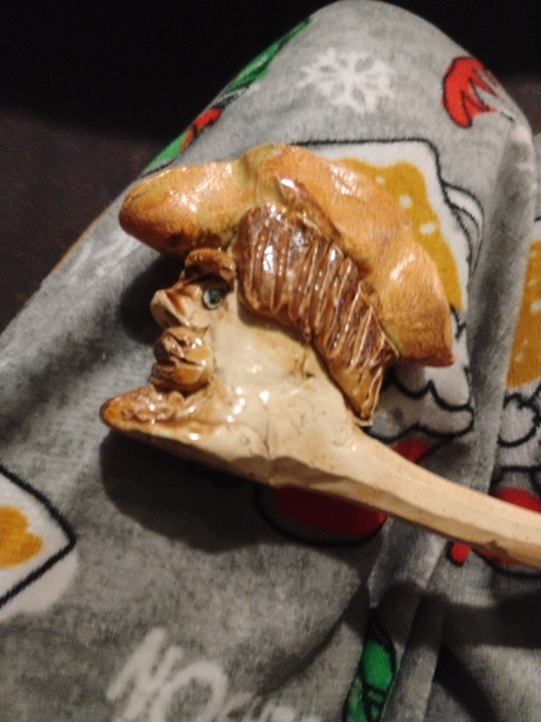homemade carved pipe from Kaskin, Mexico 1999