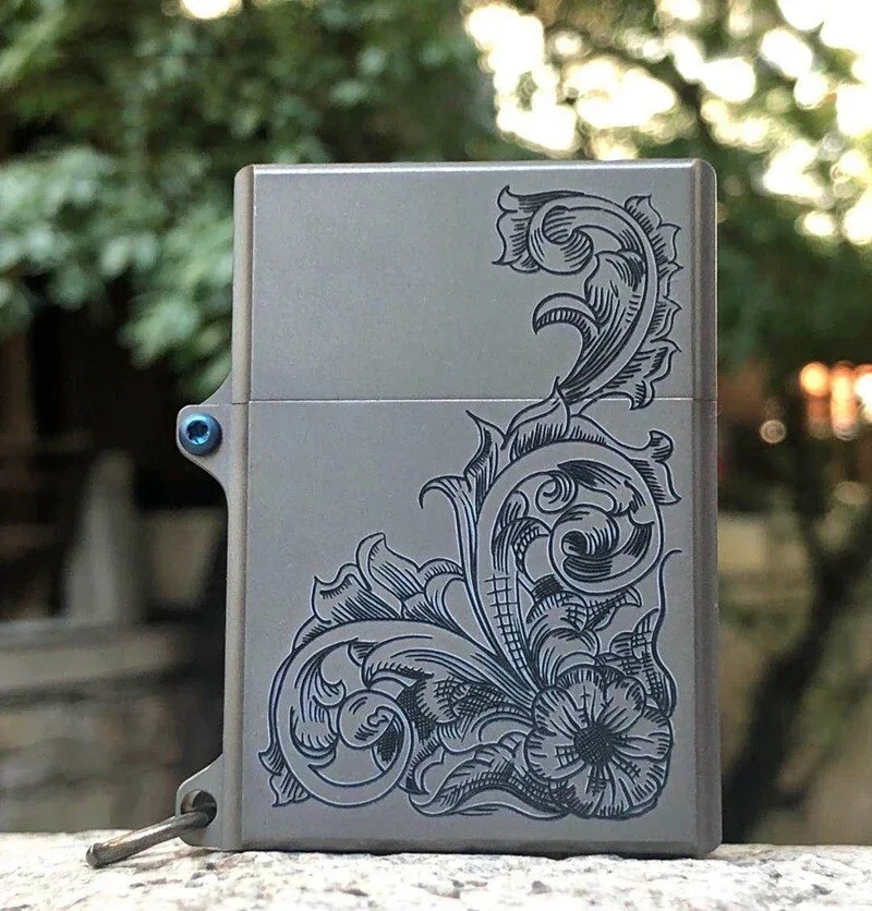 Titanium Kerosene Lighter O ring Sealed Windproof Waterproof Men Gift Fit Zippo