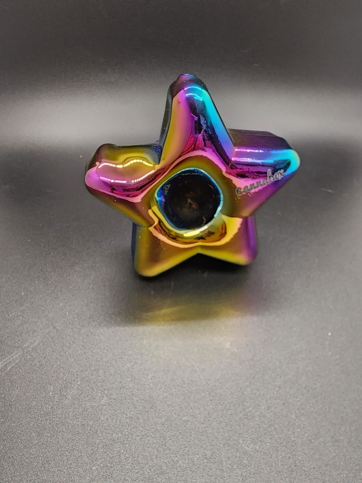Cannabox Rainbow Foil Star – Mini Glass Hand Pipe – NEW