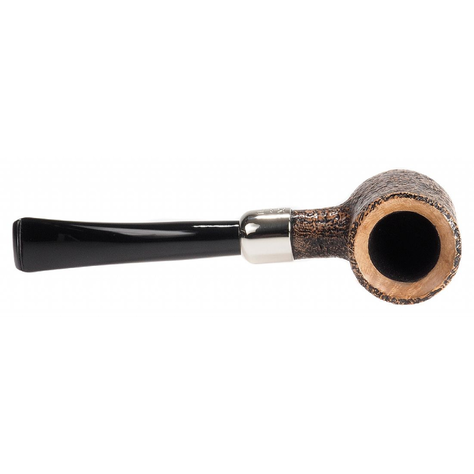 Peterson Arklow Sandblasted 701, Fishtail, 3mm, Sitting Poker Tobacco Pipe