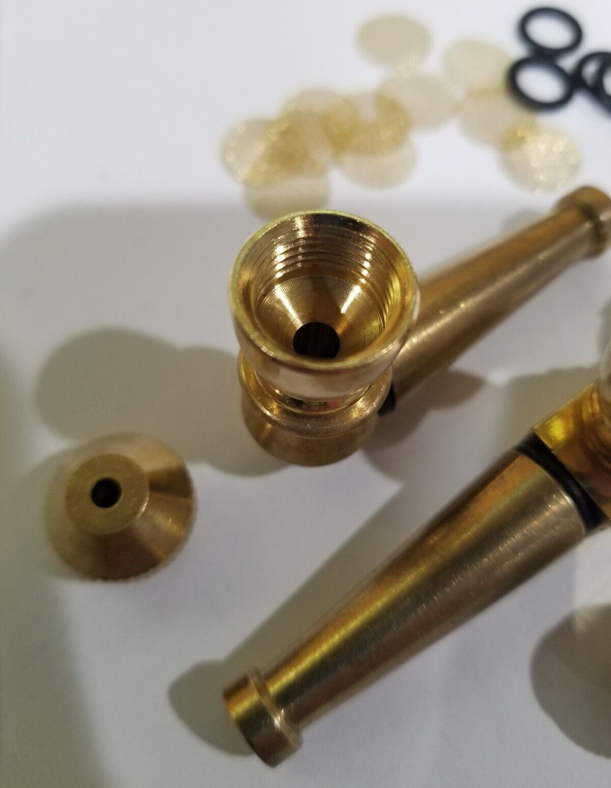 BRASS AMERICAN PIPE(tm) SET OF 2 WITH SCREENS