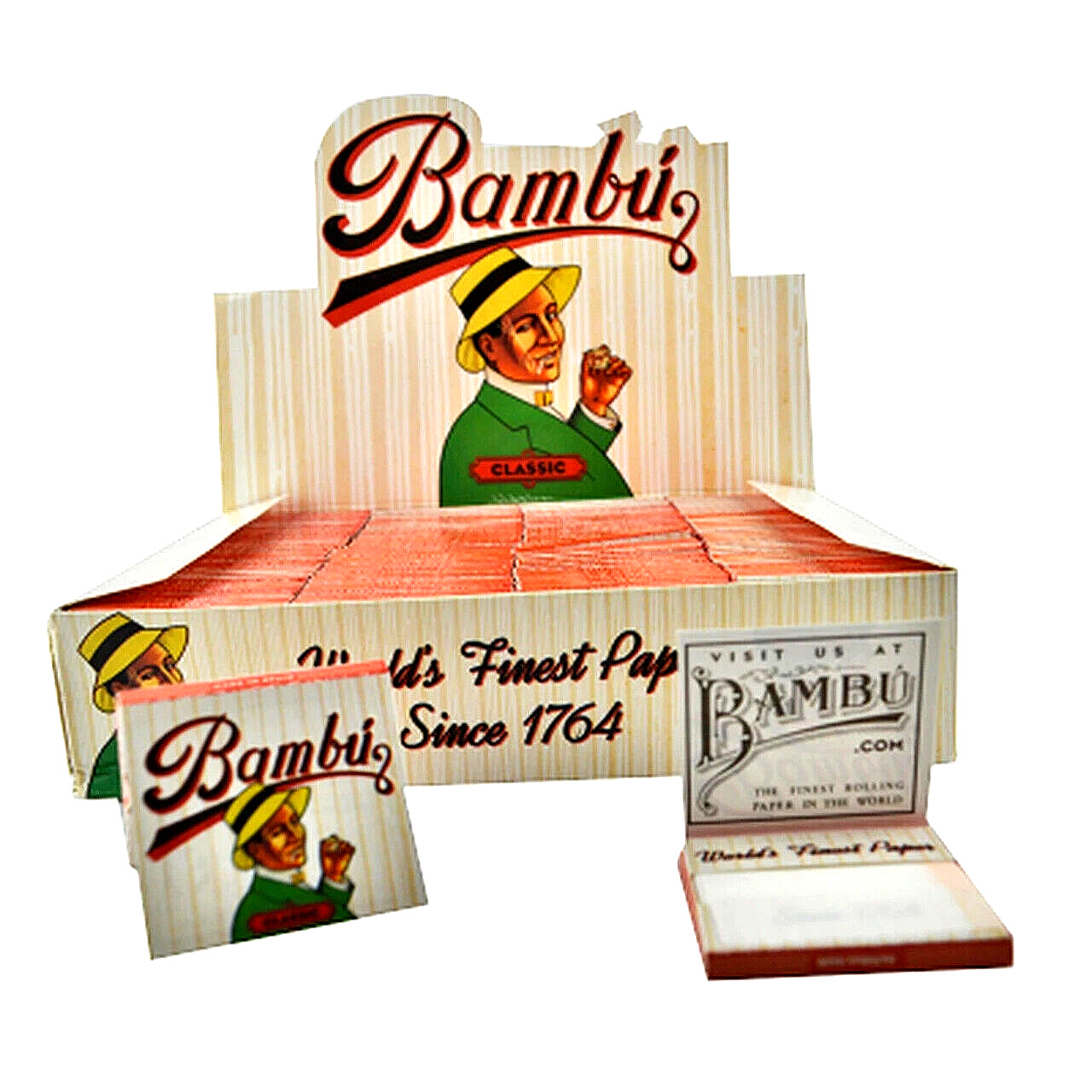 Bambu Classic Rolling Papers 100% Authentic Bambu Paper 33/Lvs USA Shipped!