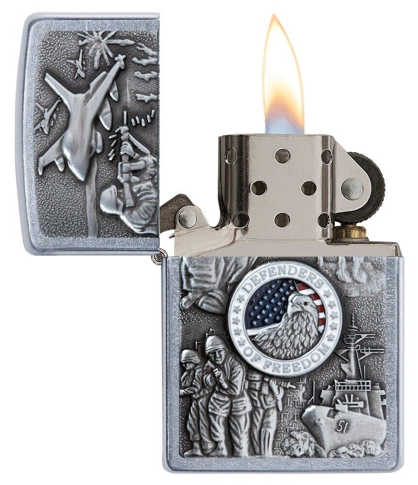Zippo Joined Forces Emblem Street Chrome 24457