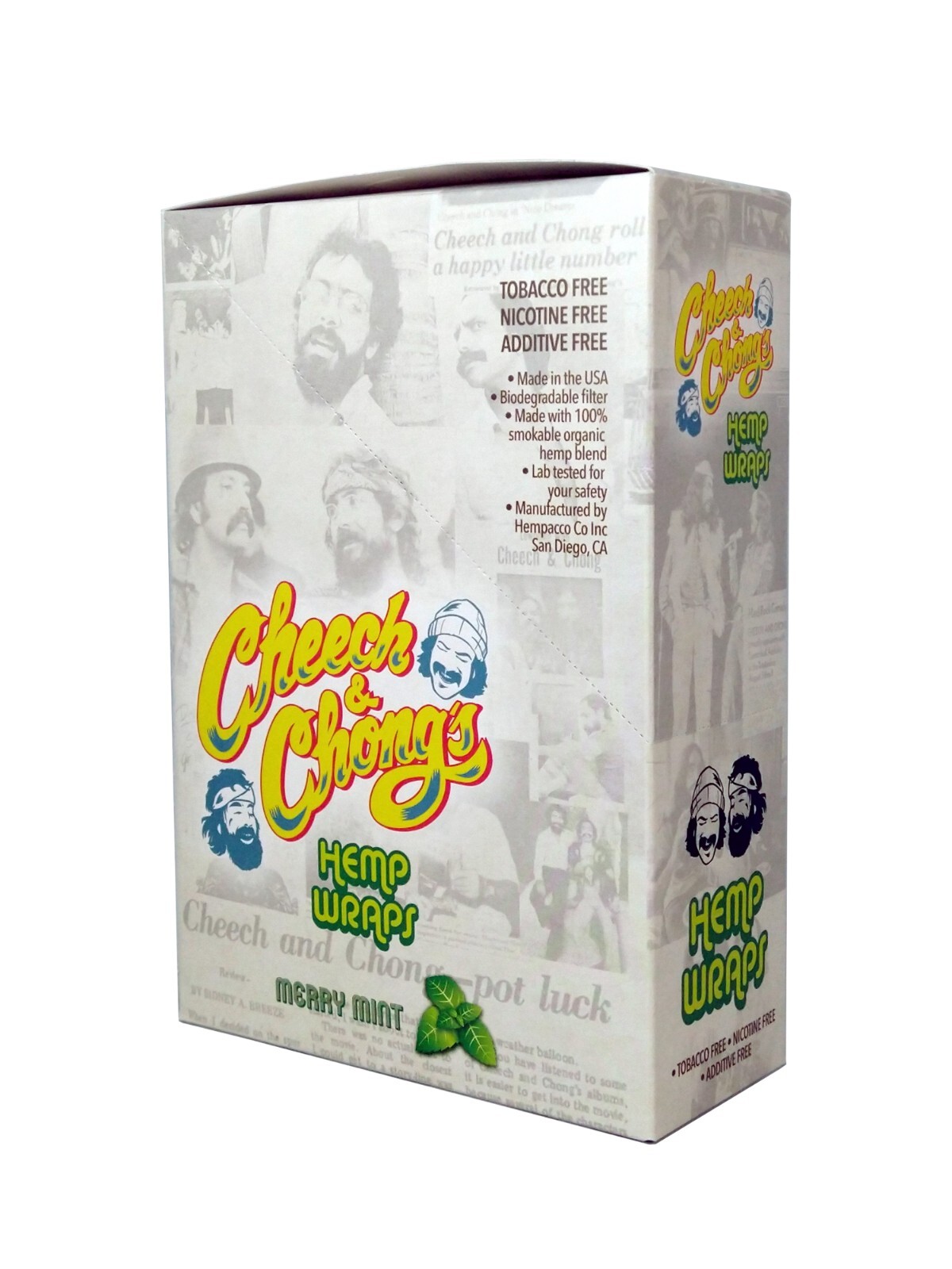 Cheech & Chong’s Wraps (Merry Mint) (Box of 25 – 2 Packs)