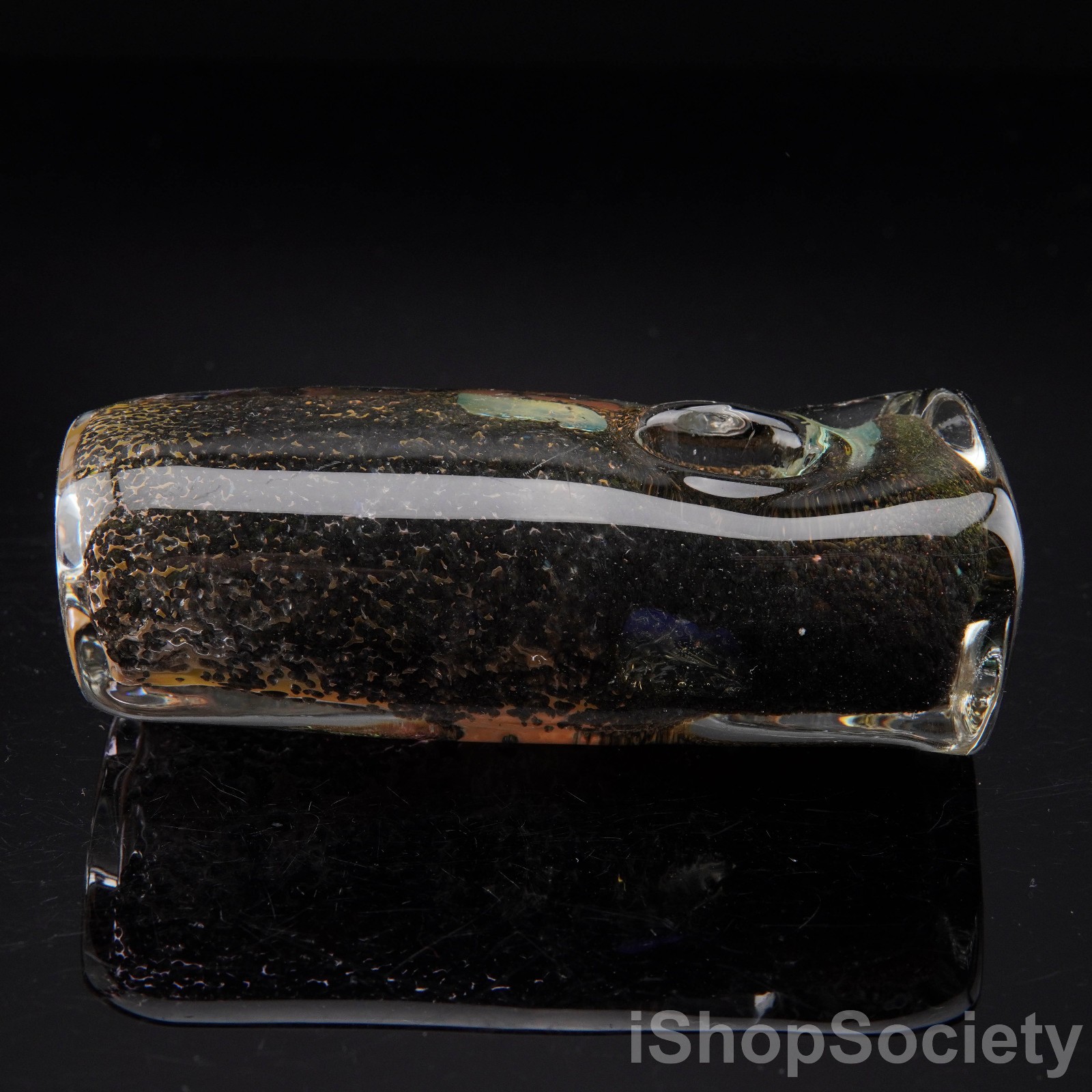 3.5″ Frit Fusion Rectangle Tobacco Smoking Pipe Thick Collectible Pipes – P689B