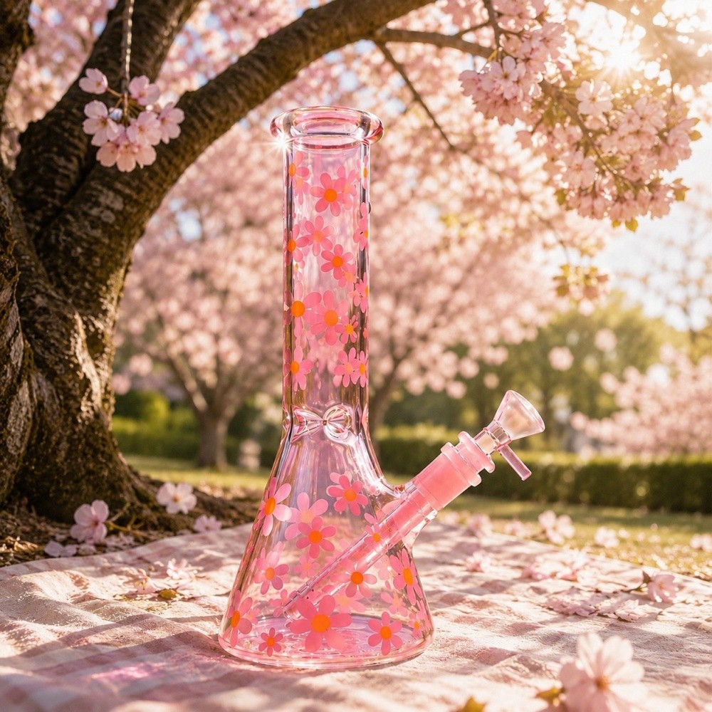 10″ Heavy Duty Glass Beaker Bong Water Smoking Tobacco Pipe 14MM Bowl
