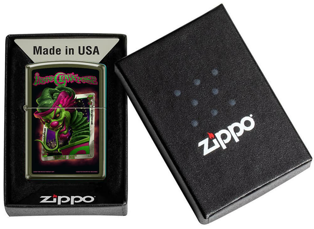 ICP Riddle Box – Green Matte Zippo Lighter