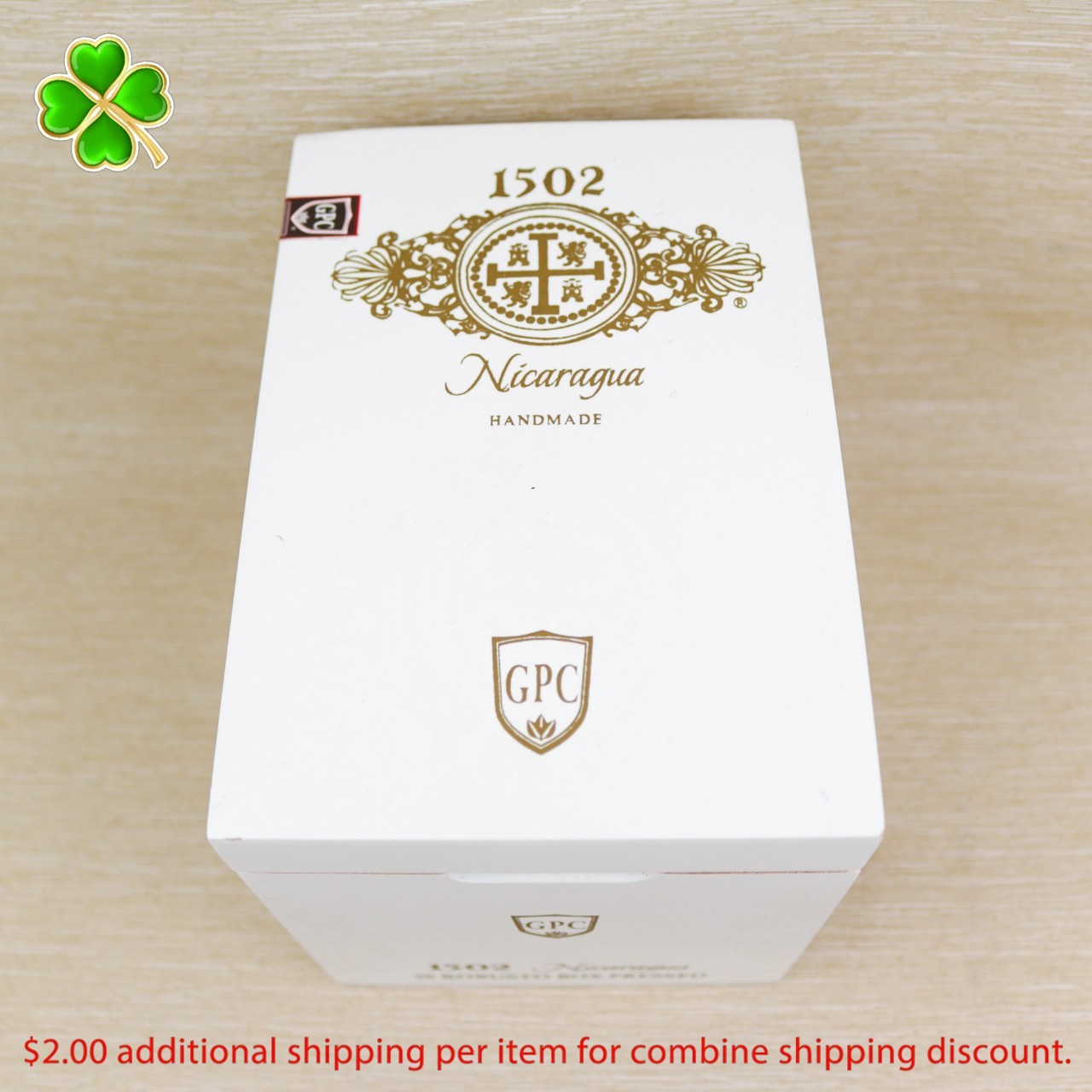 1502 Robusto Nicaragua Empty Wood Cigar Box 6.5″ x 4.5″ x 5.25″