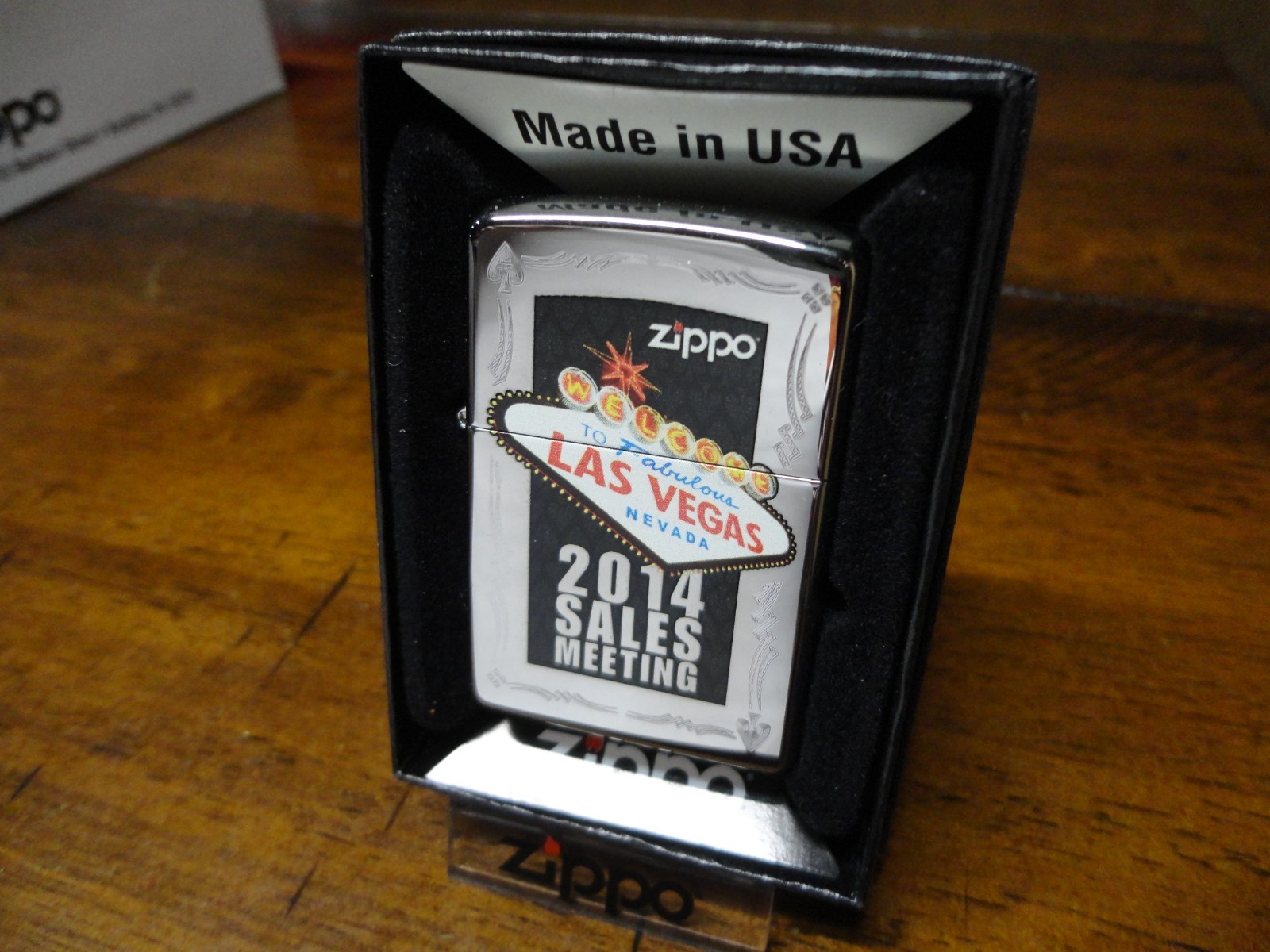 ZIPPO EMPLOYEE ONLY 2014 LAS VEGAS SALES MEETING ZIPPO LIGHTER MINT IN BOX