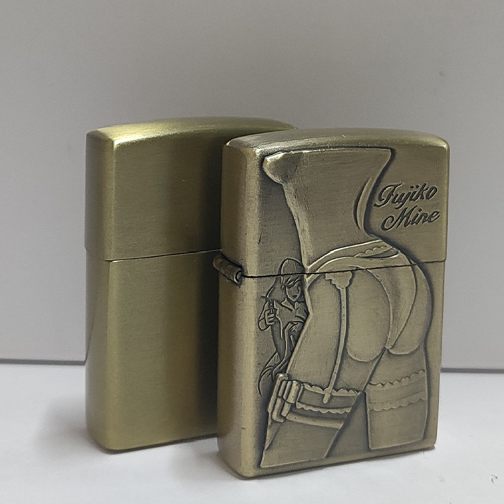 Yaesina Retro Steel Wheel Flip-Top Cigarette Pocket Lighter (Kerosene Excluded)