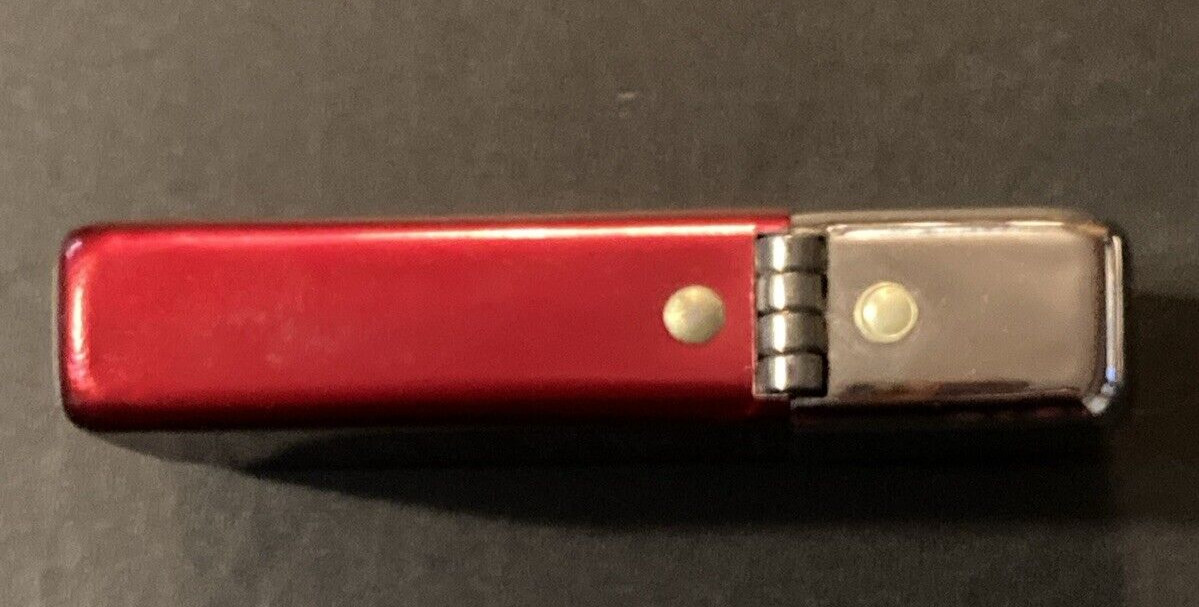 Park Avenue Lighter Red and Silver Mid West Advertising Tulsa Unfired With Box