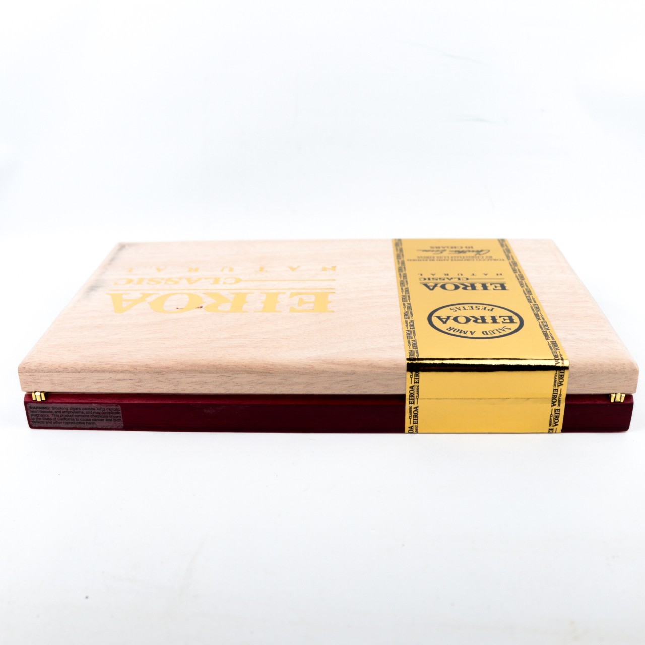Eiroa Classic Natural 50 x 5 Empty Wood Cigar Box 10.75″ x 6.5″ x 1.25″