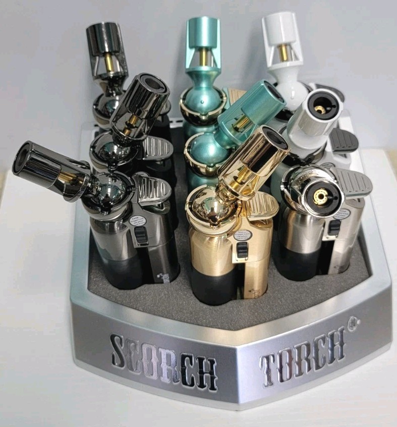 Scorch Torch Adjustable Flame Windproof Butane Refillable Metal Lighter