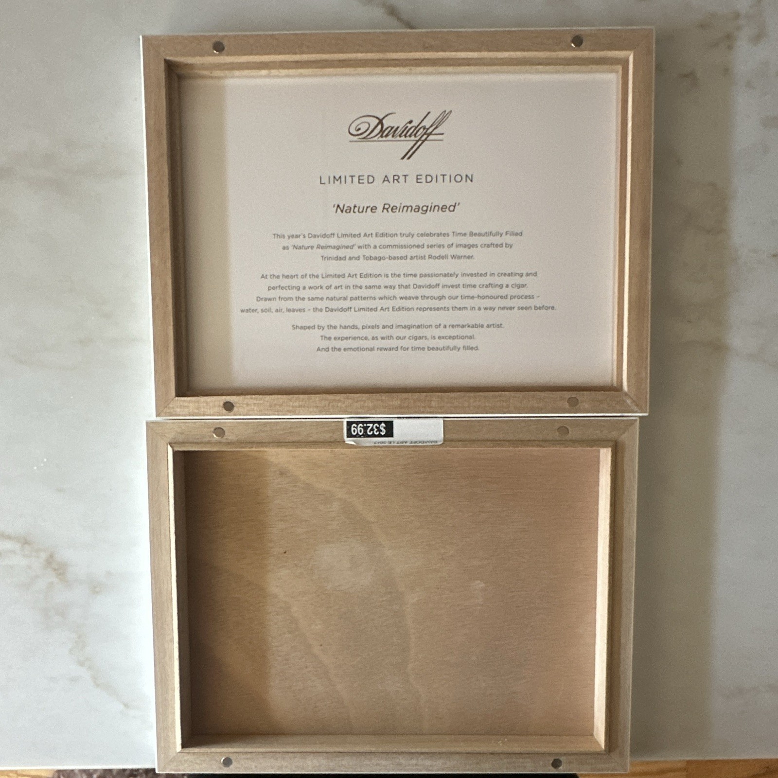 Davidoff Limited Art Edition Nature Reimagined Box Toro Cigar box only 266/1000