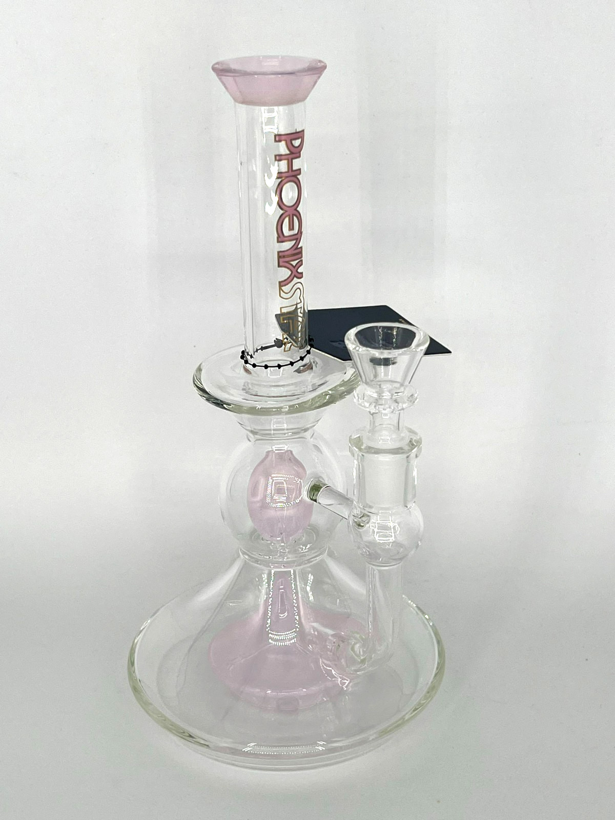 9.5″ PHOENIX STAR DUAL SHOWERHEAD PERC FAB EGG BONG BUBBLER *GIRLY* 2 FREE GIFTS